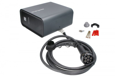 Electrice - Incarcator perete Lenergizee Home Basic, numar faze: 3, 22kW, colour: grafit, cablu