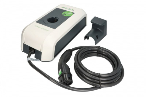 Incarcator perete P30 c-serie GREEN EDITION 126718, numar faze: 3, 22kW, colour: gri/alb, cablu tip 2 [2]