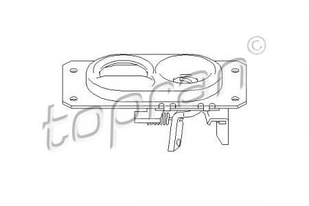 Incuietoare capota motor (cantitate per impachetare: 1buc, inferior) potrivit SEAT TOLEDO I; VW GOLF II, JETTA II 1.0-2.0 08.83-03.99 [2]