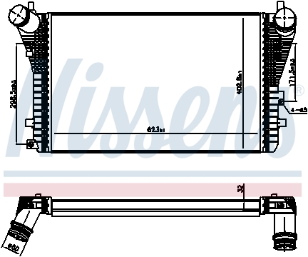 Piese Auto - Intercooler AUDI A3, TT; SEAT ALTEA, ALTEA XL, LEON; SKODA OCTAVIA II, SUPERB II, YETI; VW BEETLE, CADDY III, CADDY IV, EOS, GOLF PLUS, GOLF VI, JETTA III, JETTA IV, SCIROCCO 1.4-2.0D dupa 2003
