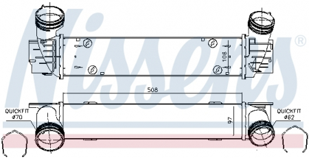 Piese Auto - Intercooler BMW Seria 1 (E81), 1 (E82), 1 (E87), 1 (E88), 3 (E90), 3 (E91), 3 (E92), 3 (E93), X1 (E84) 2.0D intre 2004-2015