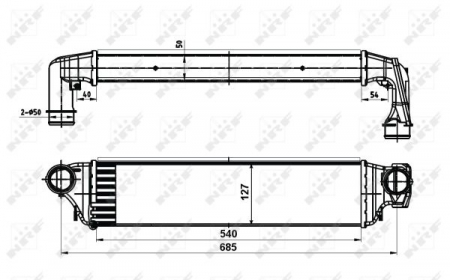 Intercooler - Intercooler BMW Seria 3 (E46) 2.0D/3.0D intre 1998-2005