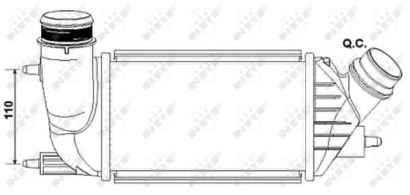 Intercooler - Intercooler CITROEN C8, JUMPY; PEUGEOT 807, EXPERT, EXPERT TEPEE 2.0D dupa 2006