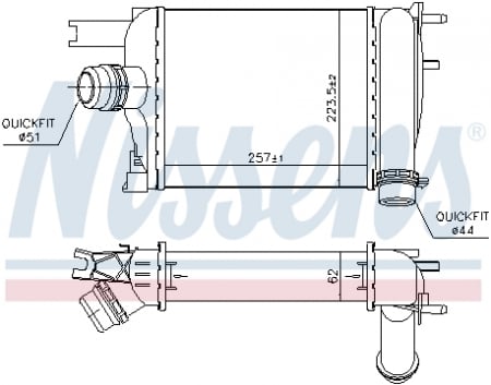 Piese Auto - Intercooler DACIA DOKKER, DOKKER EXPRESS, DUSTER, LODGY, LOGAN II, LOGAN MCV II, SANDERO II; RENAULT CAPTUR I, CLIO IV, LOGAN I, SANDERO/STEPWAY II 1.2-1.6LPG dupa 2011