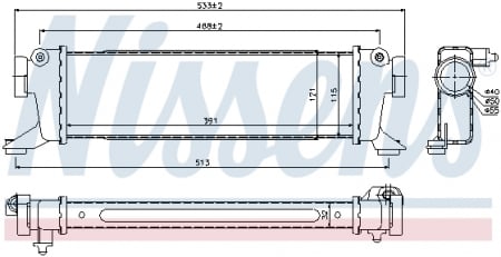 Intercooler - Intercooler MERCEDES Clasa A (W168), VANEO (414) 1.7D intre 1998-2005