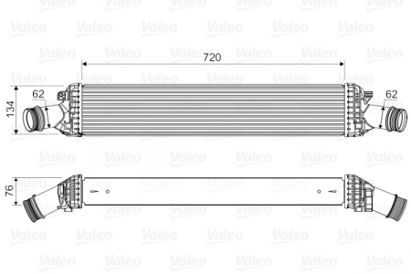 Intercooler - Intercooler potrivit AUDI A4 ALLROAD B8, A4 B8, A5, A6 ALLROAD C7, A6 C7, A7, A8 D4, Q5; PORSCHE MACAN 2.0/2.7D/3.0D 06.07-