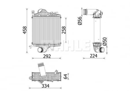 Intercooler - Intercooler potrivit AUDI Q7 2.0 08.15-