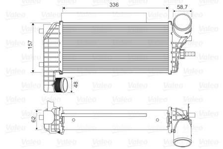 Intercooler - Intercooler potrivit FORD C-MAX II, FOCUS III, GRAND C-MAX, TOURNEO CONNECT V408 NADWOZIE WIELKO, TRANSIT CONNECT, TRANSIT CONNECT V408/MINIVAN 1.5D/1.6D 07.10-