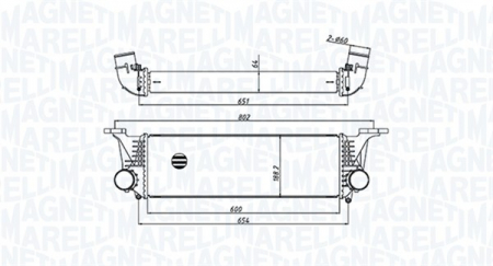 Intercooler - Intercooler potrivit IVECO DAILY V, DAILY VI 2.3D/3.0D 09.11-