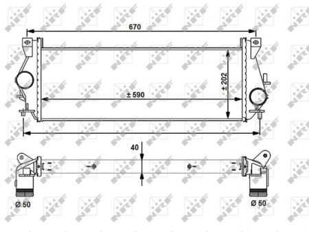 Intercooler - Intercooler potrivit LAND ROVER DEFENDER 2.2D/2.4D 10.06-02.16