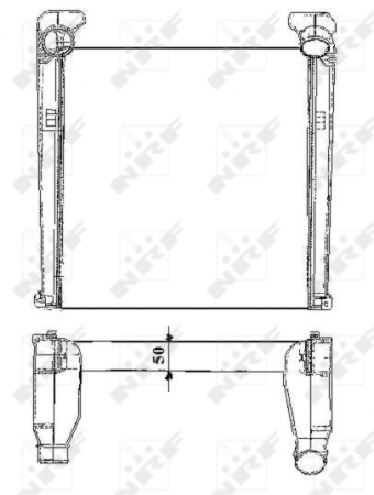 intercooler potrivit MAN L2000, M 2000 L, TGL I D0834LFL02-D0834LFLAB 09.00- [2]