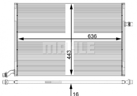 Intercooler potrivit MERCEDES C (A205), C (C205), C T-MODEL (S205), C (W205), E (A238), E ALL-TERRAIN (S213), E (C238), E T-MODEL (S213), E (W213), GLC (C253), GLC (X253) 1.5-Electric 12.13- [1]