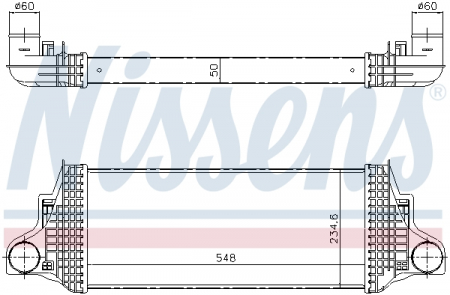 Intercooler - Intercooler potrivit MERCEDES GL (X164), M (W164), R (W251, V251) 3.0D 07.05-12.14