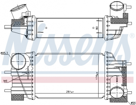 Intercooler - Intercooler potrivit NISSAN JUKE 1.6 06.10-