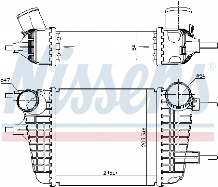 Intercooler potrivit NISSAN MICRA IV, NOTE 1.2 03.11- [2]