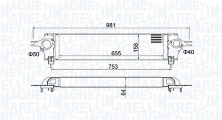 Intercooler - Intercooler potrivit NISSAN QASHQAI I 1.5D/2.0D 11.06-12.13