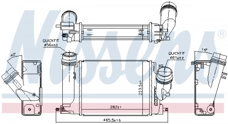 Intercooler potrivit NISSAN X-TRAIL III 1.6D 04.14- [2]