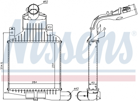 Intercooler - Intercooler potrivit OPEL ASTRA H, ASTRA H GTC, ZAFIRA B, ZAFIRA B/MINIVAN 1.6/1.6CNG/2.0 03.04-04.15