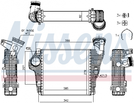 Intercooler - Intercooler potrivit PORSCHE MACAN 3.0/3.6 02.14-