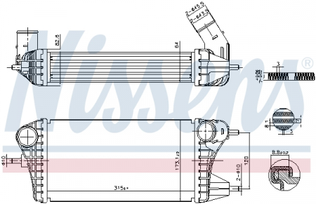 Intercooler - Intercooler potrivit SUZUKI SWIFT V 1.0/1.0H 04.17-