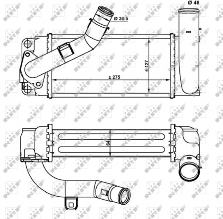 Intercooler potrivit TOYOTA AURIS 1.4D 03.07-09.12 [1]