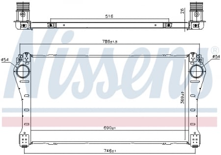 Intercooler - Intercooler potrivit TOYOTA AURIS, AVENSIS, VERSO 1.6D/2.0D 11.13-12.18