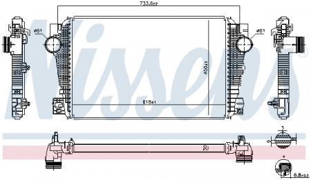 Intercooler - Intercooler potrivit VW AMAROK 2.0D 11.11-