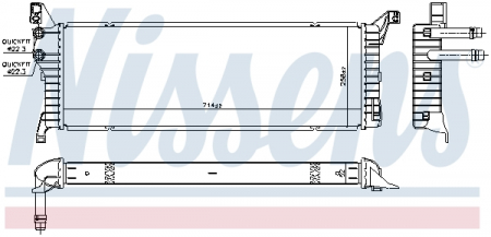 Radiator apa - Intercooler potrivit VW CALIFORNIA T6 CAMPER, MULTIVAN VI, TRANSPORTER VI, TRANSPORTER VI / CARAVELLE VI 2.0D 04.15-