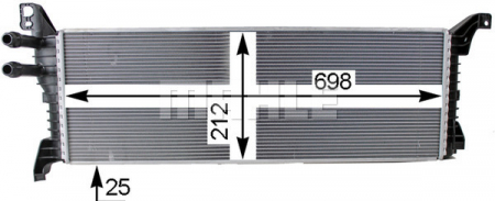 Intercooler potrivit VW MULTIVAN VI, TRANSPORTER VI, TRANSPORTER VI / CARAVELLE VI 2.0D 04.15-12.19 [1]