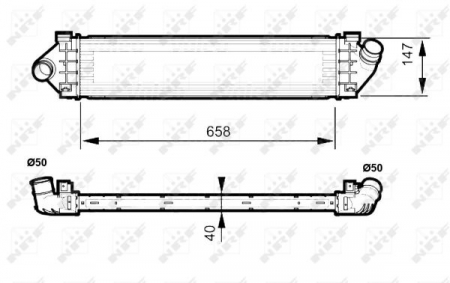 Intercooler - Intercooler VOLVO S60 II, S80 II, V60 I, V70 III; FORD GALAXY, MONDEO IV, S-MAX 1.6D/1.8D/2.0D dupa 2006