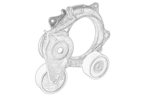 Transmisie - Intinzator curea transmisie potrivit AUDI A4 B9, A5, A6 ALLROAD C8, A6 C8, A7, A8 D5, Q5, Q7, Q8 3.0D-4.0H 01.15-