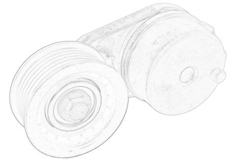 Transmisie - Intinzator curea transmisie potrivit CHRYSLER PACIFICA; JEEP CHEROKEE 3.2/3.6 11.13-