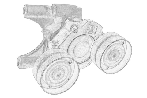 Transmisie - Intinzator curea transmisie potrivit FORD RANGER 2.2D/3.2D 04.11-