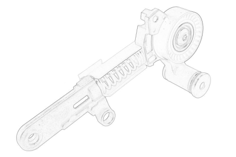 Transmisie - Intinzator curea transmisie potrivit TOYOTA AURIS, AVENSIS, C-HR, RAV 4 III, RAV 4 IV, VERSO 1.8/2.0 11.08-