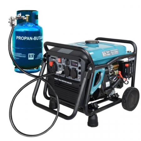 Redresoare Roboti pornire - Invertor generator tip combustibil: LPG/Petrol 230V, putere motor 7 HP, putere maxima: 4kW, curent nominal: 17,4A, prize: 2x16A (230V); pornire: electric/manual