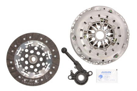 Set ambreiaj - Kit ambreiaj cu rulment hidraulic (Cu capac ambreiaj; cu cilindru sclav ambreiaj central; cu placa de presiune, 240mm) potrivit NISSAN PRIMERA; RENAULT MEGANE II, SCENIC II 1.9D 08.02-