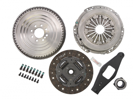 Set ambreiaj - Kit ambreiaj cu volanta rigida si rulment de presiune (254mm) potrivit FORD TRANSIT 2.4D 04.06-08.14