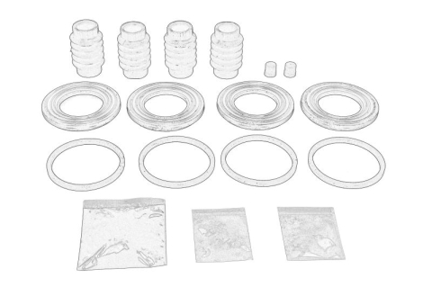 Piese Auto - Kit reparare etrier Fata/Spate Dreapta/Stanga potrivit ISUZU FORWARD F, GRAFTER, N (5TH GENERATION), N (6TH GENERATION)