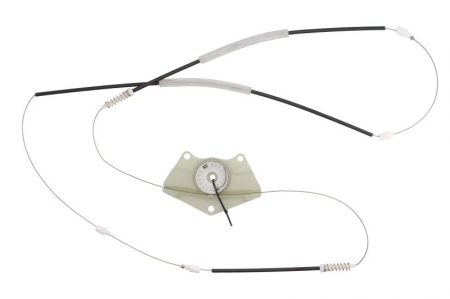 Caroserie - Kit reparatie macara geam fata stanga cablu, electric SKODA SUPERB I, SUPERB II; VW PASSAT intre 1996-2015