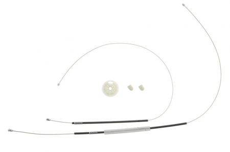 Caroserie - Kit reparatie macara geam fata stanga/dreapta cablu, electric regulator VW FOX intre 2005-2011