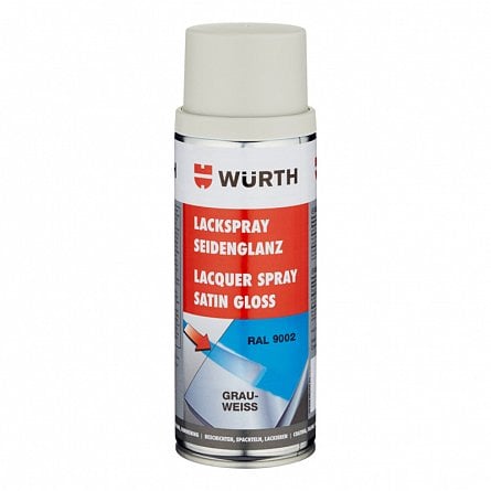 Solutii tehnice - Lac spray alb gri matasos 9002 Wurth