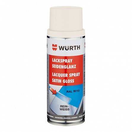 Solutii tehnice - Lac spray alb matasos 9010 Wurth