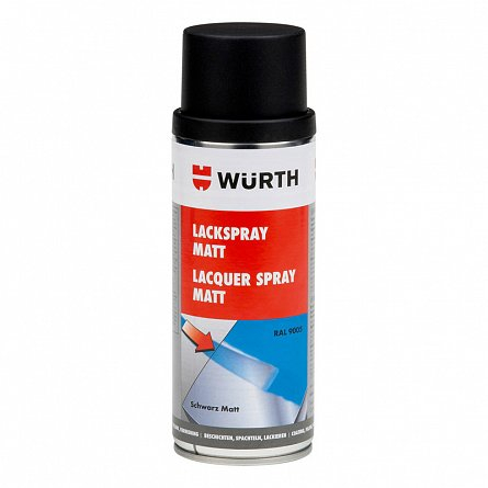 Solutii tehnice - Lac spray negru mat 9005 Wurth