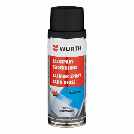 Solutii tehnice - Lac spray negru matasos 9005 Wurth