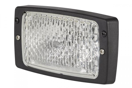 Echipamente pentru atelier - Lampa de lucru (H3/Halogen, 12/24V, 35/70W, 1000lm, lungime: 182mm, inaltime: 102mm, latime: 182mm, adancime: 103mm, fara becuri; negru, in relief) potrivit FENDT 200, 300, 900 01.80-