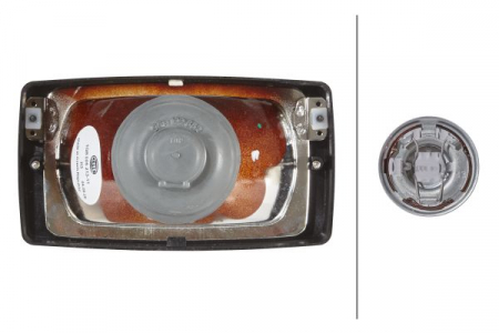 Lampa de lucru (H3/Halogen, 12/24V, 35/70W, 1000lm, lungime: 182mm, inaltime: 102mm, latime: 182mm, adancime: 103mm, fara becuri; negru, in relief) potrivit FENDT 200, 300, 900 01.80- [1]