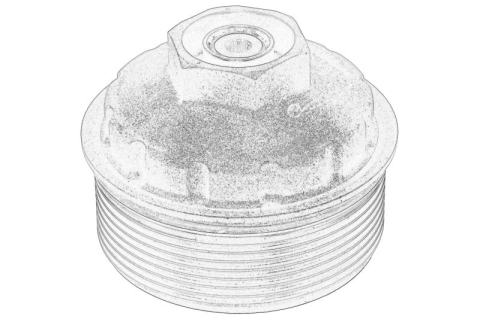 Piese Auto - Locas filtru ulei potrivit AUDI A3, TT; SEAT ALHAMBRA, LEON, TOLEDO II; SKODA SUPERB II; VW BORA, BORA I, CALIFORNIA T4 CAMPER, EOS, GOLF IV, GOLF V, NEW BEETLE, PASSAT B5 2.3-3.6 10.96-05.15