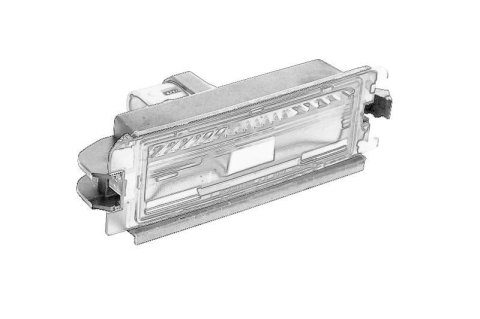 Lampa numar - Lumina numar inmatriculare Dreapta/Stanga potrivit DACIA LOGAN, LOGAN EXPRESS, LOGAN MCV, SANDERO; RENAULT CLIO II, CLIO II/HATCHBACK, LOGAN I, SANDERO/STEPWAY I 09.98-
