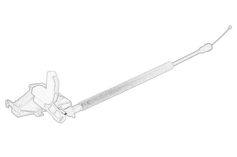 Caroserie - Maner capota motor potrivit FORD TOURNEO CONNECT V408 NADWOZIE WIELKO, TRANSIT CONNECT 02.13-