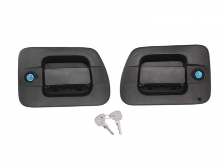 Maner usa - Maner set stanga/dreapta exterior, cu chei, cu incuietoare, negru IVECO EUROCARGO I-III, EUROTECH MH, EUROTECH MP, STRALIS intre 2003-2010